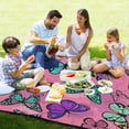 thumbnail image 4 of Coolnut Extra Large Outdoor Picnic Blanket, Colorful Butterfly Waterproof Beach Blanket Sand Free Foldable Picnic Mat for Camping,Park,Beach,Hiking, 4 of 6