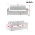 thumbnail image 7 of Chenille Fabric Sofas and Couches 72 Inches Long, Modern Couch Tufted Back Sofa, Armrest and Wooden Legs for Living Room, Apartment, Bedroom (Gray), 7 of 7