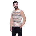 thumbnail image 2 of Atasi Geometric Printed Wedding Jackets For Men Nehru Jacket Waist Coat For Wedding & Festive Season-Small, 2 of 4