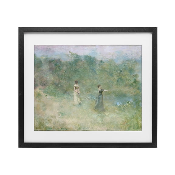 Stupell Industries Vintage Summer Fishing Ladies Black Framed Print Under Glass, design by Wild Apple Portfolio
