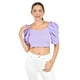 thumbnail image 1 of Crop top con moño en espalda Roman Fahion /Juvenil, 0680 (Lila) lila M, 1 of 4