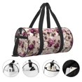 thumbnail image 3 of Balery Rose Flowers Bolsa de Gimnasio para Mujeres y Hombres, Bolsa de Viaje Impermeable, Bolsa de Fin de Semana con Compartimento para Zapatos y Bolsillo Húmedo, 3 of 6