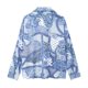 thumbnail image 4 of HH TRAF Blusas elegantes de mujer con cuello vuelto, holgadas y ajustadas, estilo vintage, con mangas largas y estampado de un solo pecho, estilo casual, 4 of 5