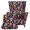 Colorful Skull Flowers, variant on HELLHERO 2-Piece Elastic Edge Wingback Chair Slipcover, Autumn Maple Leaf Spandex Non-slip Wingback Chair Cover for Living Room Bedroom