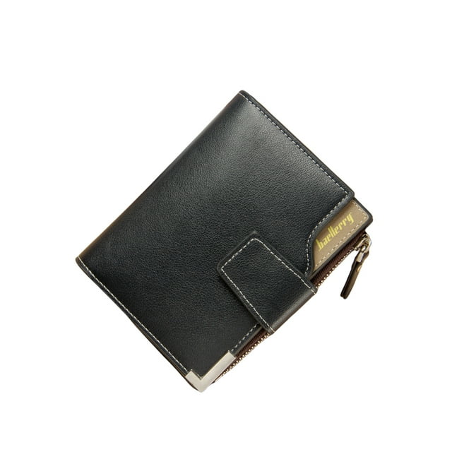 Billeteras para hombre Sonducket Tarjetero monedero corto multitarjeta hebilla de gran capacidad a la moda Azul