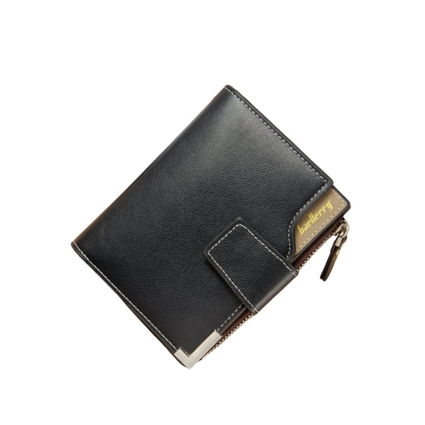 Billeteras para hombre Sonducket Tarjetero monedero corto multitarjeta hebilla de gran capacidad a la moda Azul