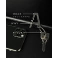 thumbnail image 4 of A-Z Initials Letter Keychain with AirTag Case,Key Rings for Men, 4 of 7