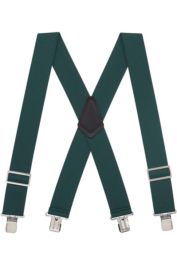 Logger Suspenders - Low Stretch, Gator Clip - 5 Colors & 4 Sizes Includes Big & Tall