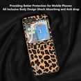thumbnail image 6 of Case Compatible with Samsung Galaxy Z Flip 5, Luxury Leopard Design Non-Slip + Shockproof Rugged PC Frame Drop Protective Ultra Slim Phone Case Cover for Samsung Galaxy Z Flip 5, Gold, 6 of 6
