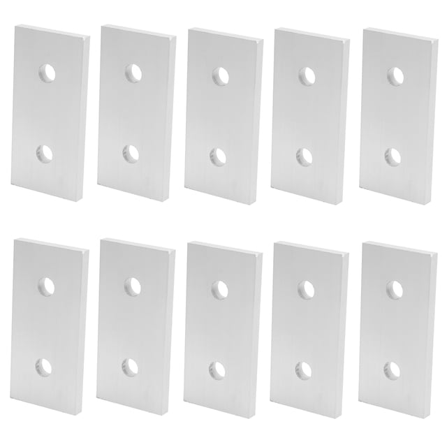 Plaque de Raccordement Plate, 10 Pcs Plaque de Raccordement Trou en Aluminium Plaque de Raccordement Qualité Inégalée
