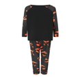 thumbnail image 2 of Halloween Pajamas Family Pajamas Set Matching Sleepwear Glow In The Dark Ghost Print Tops + Pants Set, 2 of 5