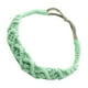 thumbnail image 2 of Diadema tejida a mano para mujer, estilo bohemio, informal, accesorios para el cabello Menta verde, 2 of 9