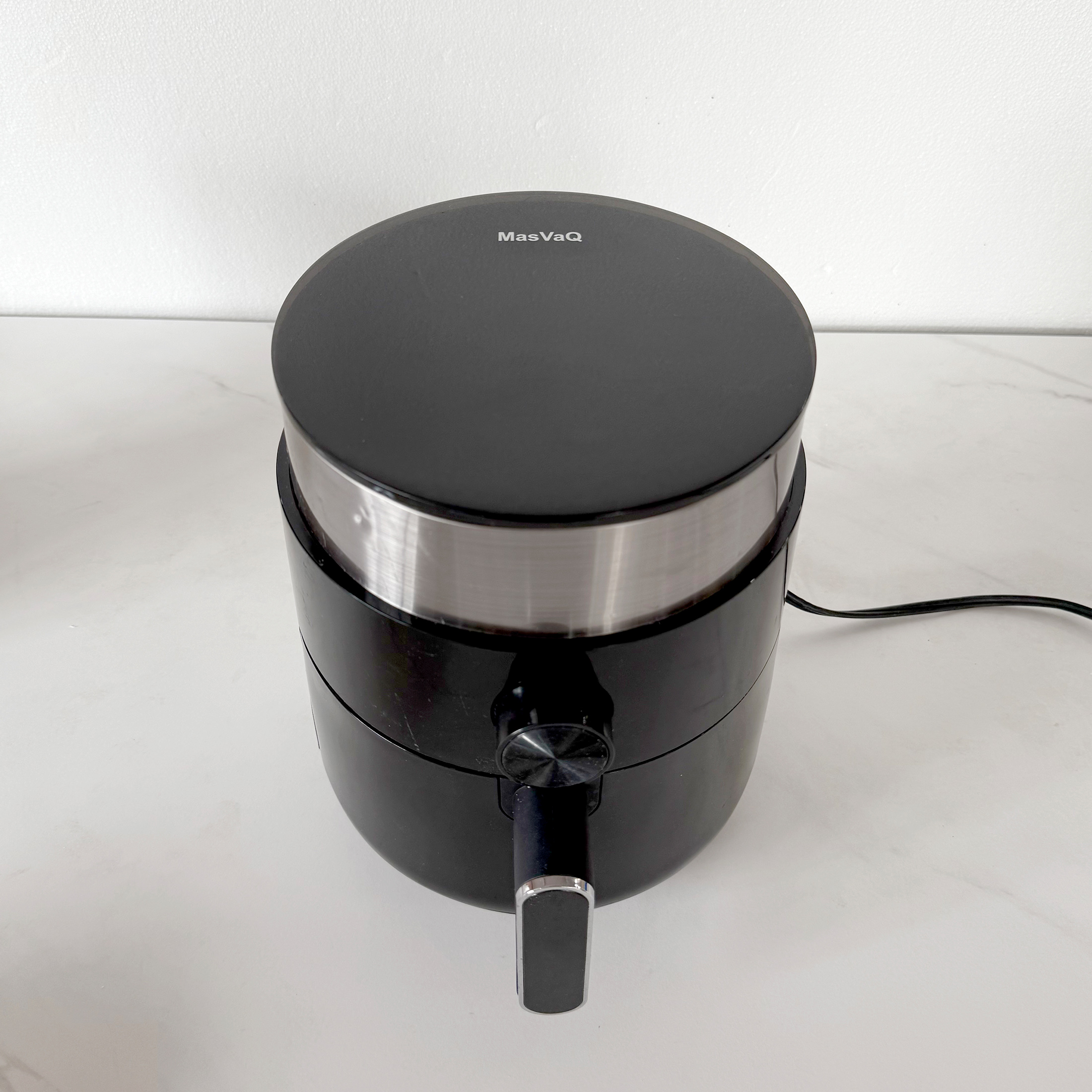 MasVaQ 3.2 Quart Air Fryer, 1200W Powerful Electric Hot Fryer, 8 One-Touch Presets, Oil-Free Cooking, Easy-Clean Non-Stick Basket, Timer & Temperature Control, Ideal for Small Families-AF8