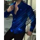 thumbnail image 1 of Polo de manga larga con un solo pecho para hombre, última moda de fiesta de lujo, estilo social, informal, con estampado 3D, tallas S a 6XL, 2024, 1 of 6