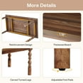 thumbnail image 6 of Tribesigns Large Executive Office Desk, Wood 62.2-Inch Farmhouse Computer Desk,Walnut, 6 of 7
