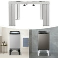thumbnail image 6 of Autrinix Heavy-Duty Washing Machine Stand, Adjustable Length & Width, Stainless Steel, Riser for Washer, Dryer, Refrigerator, and Home Appliances, 6 of 11
