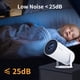 thumbnail image 4 of Methold Proyector 4K para un rendimiento Proyector LED Proyector elegante Proyector de experiencia teatral Proyector Android Sistemas de cine en casa UE, 4 of 6