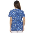 thumbnail image 3 of Just Love Women's V-Neck Printed Scrub Top (Happy Hannukah, X-Large), 3 of 3