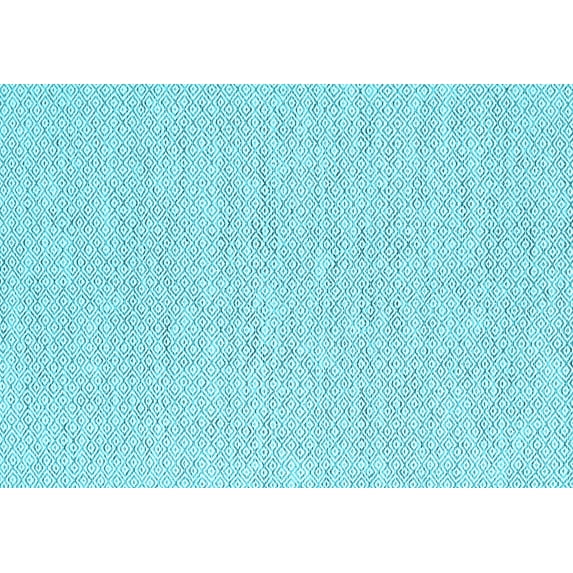 Ahgly Company Indoor Rectangle Abstract Light Blue Contemporary Area Rugs, 2' x 5'