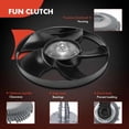 thumbnail image 3 of A-Premium Engine Cooling Fan Clutch Compatible with Mercedes-Benz Sprinter 2500 3500, Sprinter 3500XD, 2021 & Dodge Sprinter 2500 2007-2009 & Freightliner Sprinter 2500 3500 2007-2009, 3 of 6