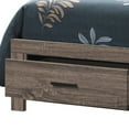 thumbnail image 4 of Benjara Ach Wood Queen Storage Bed with 2 Drawers, Plank Style Headboard, Brown, 4 of 5