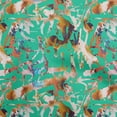 thumbnail image 1 of oneOone Velvet Sea Green Fabric Abstract Fabric For Sewing Printed Craft Fabric By The Yard 58 Inch Wide, 1 of 7
