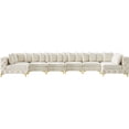 thumbnail image 4 of Meridian Furniture Tremblay Cream Velvet Modular Sectional, 4 of 4
