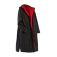 thumbnail image 1 of Parka de natación, bata cambiante de manga larga, manga larga, gran tamaño, lana de cordero, poncho cambiador de secado rápido, anorak resistente a la Negro Rojo M Macarena Chaqueta cambiante de bata, 1 of 8