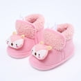 thumbnail image 5 of Fozruso Baby Girls Boys Warm Shoes Soft Sole Booties Snow Boots Comfortable Shoes Toddler Warming And Fashion Shoes Sizes 4.5 Toddler(Pink), 5 of 6