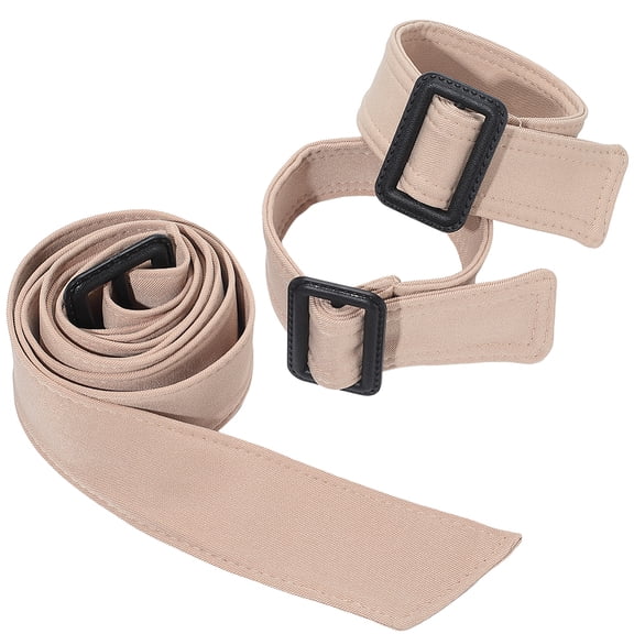 3Pcs 2 Styles Trench Coat Belt Replacement with Sleeve Belts Burlywood Polyester Soft Adjustable Buckle Waist Tie Coat Accessories