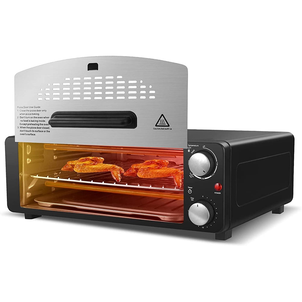 Personal 4slice countertop pizza toaster oven with 15minute timer