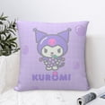 thumbnail image 2 of Kuromi and My Melody Throw Pillow Cover Decoration Pillow Case Cushion for Home Sofa Couch 18"x18", 2 of 7