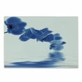 thumbnail image 1 of Blue Cutting Board, Orchid Corsage Composition with Reflection in Water Design Bridal Garden, Decorative Tempered Glass Cutting and Serving Board, Small Size, Violet Blue White, by Ambesonne, 1 of 1