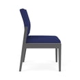 thumbnail image 5 of Pemberly Row Waiting Reception Armless Guest Chair Wood Frame in Blue, 5 of 5