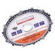 thumbnail image 4 of 5in Circular Chain Saw Blade 14 Teeth Wood Carving Grinding Wheel Angle Grinder AccessoriesOrange Card, 4 of 5