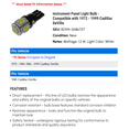 thumbnail image 2 of Instrument Panel Light Bulb - Compatible with 1972 - 1999 Cadillac DeVille - Dorman, 2 of 2