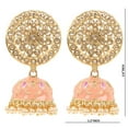 thumbnail image 2 of Efulgenz Indian Jewelry Bollywood Antique Crystal Kundan Jhumki Jhumka Earrings for Women, 2 of 4
