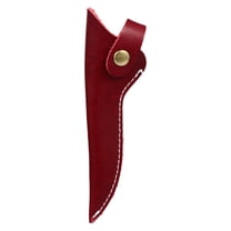 UPGRATOR Scissors Case Red Leather 1Pcs 6.68x1.97x0.79In