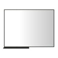 thumbnail image 6 of ANYHI Bathroom Wall Mirror Metal Wall Mirror with Shelf Rectangular Rounded Corner Vanity Suitable for Living Room Bedroom Entryway Rectangular Horizontal or Vertical 40"x30 "(Black), 6 of 8