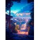 thumbnail image 3 of Pósteres e impresiones en lienzo de arquitectura de Sakura con paisajes callejeros japoneses, pinturas de arte mural para decoración del hogar y sala de estar moderna, 3 of 5