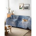 thumbnail image 3 of Blue Couch Cover Sofa Covers 3 Cushion Sectional Couch, Retro Oil Painting Modern Abstract Art Aesthetics Washable Sofa Covers Slipcover Sectional Sofa Cover, Furniture Protector 71"x150", 3 of 9