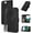 Black, variant on for iPhone SE 2022 Case/iPhone SE Case,iPhone 8/7 Case,6/6S Phone Case Wallet Card Holder,Floral Leather Flip Cases Strap,Kickstand Magnetic Protective Cute Cover for Women Girl (Teal)