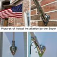 thumbnail image 5 of Flag Pole Holder, 316 Stainless Steel Heavy Duty Concrete Flag Pole Mount for House Outside, USA Wall Brick Flag Pole Bracket, 1 Inch, 5 of 8