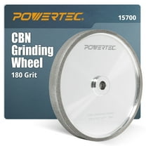 POWERTEC CBN Grinding Wheel 8 Inch 180 Grit, Bench Grinder Wheel for Sharpening HSS Tools, Lathe Tools & Chisel Set, 8" x 1" Wide, 5/8" Arbor Bench Grinder Wheels for Bench Grinder (15700N)