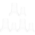 thumbnail image 4 of 3 Count Stands Acrylic Easel Platter Holder Artwork Holder 6.5x5.7x7.5cm, 4 of 8