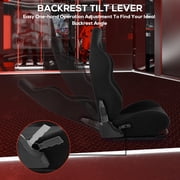 Supllueer 3060 Aluminum Racing Cockpit With Comfortable Black Seat & Monitor Stand,Fits For Thrustmaster Logitech G920 Fanatec.Excluding electronic devices