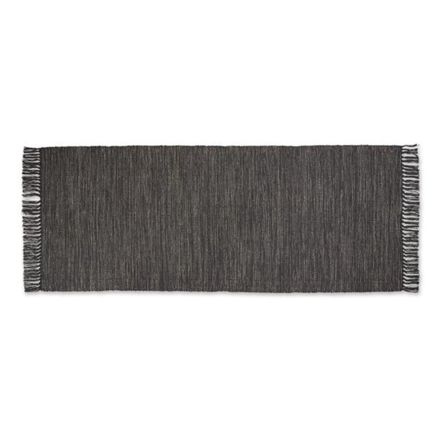 Design Imports CAMZ12605 2 ft. 6 in. x 6 ft. 2-Tone Ribbed Rug, Mineral & Off White