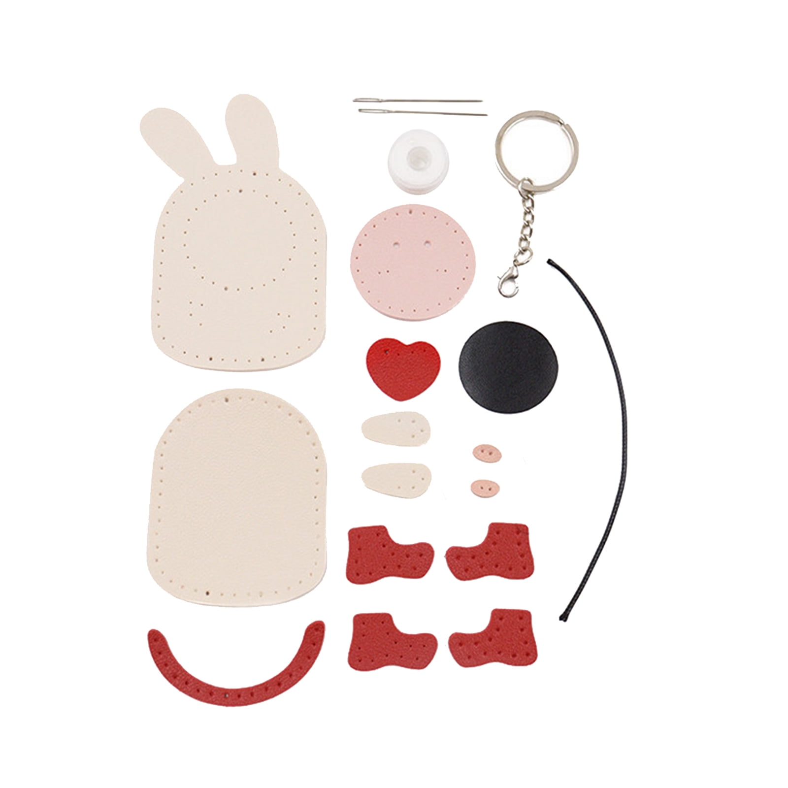 Kids Arts and Crafts Organizers and Storage DIY Crafts for Girls DIY Animal Zodiac Keyring Making Kit Beginner Sewing Kit for Kids and Adult Keychain