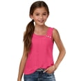 thumbnail image 6 of Gamivast Summer Tops for Girls Square Neck Button Shoulder Regular Fit Blouse Eyelet Lace Hollow out Cotton Sleeveless Shirts Casual Daily Holiday Beach Party Wear, 6 of 9