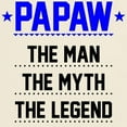 thumbnail image 3 of CafePress - Papaw The Man, The Myth, The Legend T Shirt - Light T-Shirt - CP, 3 of 4